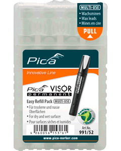 Pica 991/52 VISOR Permanent Navulling wit (4 st)