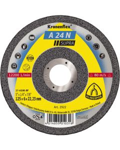 Klingspor - A 24 N Supra - afbraamschijven - 125 x 6 x 22.23mm - gekromd