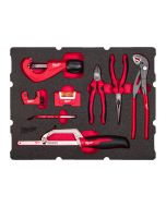 Milwaukee Packout - Foam Inlay Set  8-delig voor loodgieter (geschikt voor koffer met 2/3/4 & 2+1 lades)