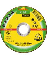 Klingspor - C 24 Extra - doorslijpschijven - 115 x 2.5 x 22.23mm - vlak