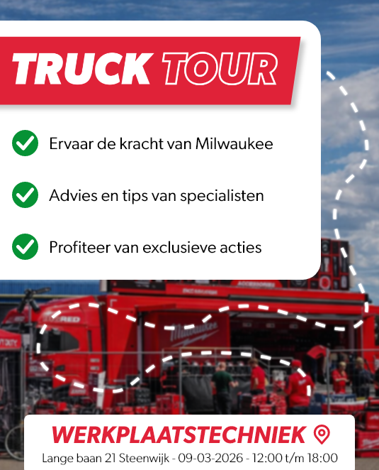 Milwaukee truck tour 2026 - werkplaatstechniek